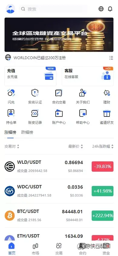 【海外JAVA交易所】多语言交易所+币币+永续合约+期权交易+运营版